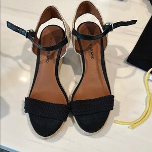 Lucky Brand Black Espadrilles with Ankle Strap